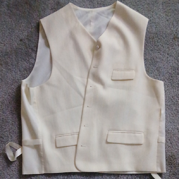 3pcs Men's Cream Suit - Picture 2 of 2